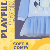 Bluey Girls Dress, Jumper Dre290000984V2ss with Cute Tutu Skirt