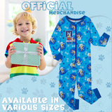 Bluey Boys Jersey Onesie with Cuffed Sleeves and Ankles, Cosy Loungewear - Gifts for Boys