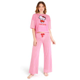 Hello Kitty Women's Pyjama Set, Soft Loungewear f