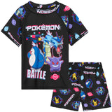Pokemon Swimsuit Set for Boys Teens 2 Piece Anime Swimming Costume with Boys Swimming Shorts and Rash Vest for Swimming Pool Beach Trip Holiday Essentials - Get Trend