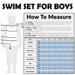Pokemon Swimsuit Set for Boys Teens 2 Piece Anime Swimming Costume with Boys Swimming Shorts and Rash Vest for Swimming Pool Beach Trip Holiday Essentials - Get Trend