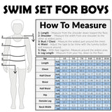 Pokemon Swimsuit Set for Boys Teens 2 Piece Anime Swimming Costume with Boys Swimming Shorts and Rash Vest for Swimming Pool Beach Trip Holiday Essentials - Get Trend