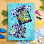 TEENAGE MUTANT NINJA Turtles Swimsuit Set for Boys 2 Pcs with Swimming Trunks Boys Rash Vest for Swimming Beach Trip Holiday Essentials - Get Trend