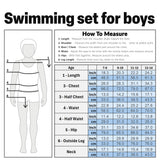 TEENAGE MUTANT NINJA Turtles Swimsuit Set for Boys 2 Pcs with Swimming Trunks Boys Rash Vest for Swimming Beach Trip Holiday Essentials - Get Trend