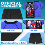 Marvel Spiderman Swimsuit Set for Boys 2 Piece Swimming Costume Swimming Shorts Rash Vest Pool Beach Holiday Essentials - Get Trend
