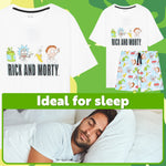 Get Trend Rick and Morty Mens Pyjamas Set Short PJs Nightwear Summer Lounge Set Sleepwear Jammies Funny Gifts for Men - Get Trend