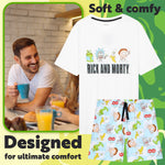 Get Trend Rick and Morty Mens Pyjamas Set Short PJs Nightwear Summer Lounge Set Sleepwear Jammies Funny Gifts for Men - Get Trend