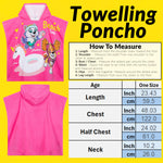 Paw Patrol Hooded Towel Girls Absorbent Changing Robe Skye Everest Cotton Towelling Poncho for Swimming Bath Shower Beach Holiday Essentials - Get Trend
