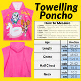 Paw Patrol Hooded Towel Girls Absorbent Changing Robe Skye Everest Cotton Towelling Poncho for Swimming Bath Shower Beach Holiday Essentials - Get Trend