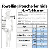Bluey Bath Towel with Hood for Kids Absorbent Changing Robe Cotton Poncho for Swimming Bath Shower Beach Towel Holiday Essentials (Purple, 3-8 Years)