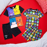 Get Trend PJs Boys 2 Pack Pyjamas Set Short Sleeve Kids Teenagers Lounge Sets Nightwear Soft Comfy Sleepwear Boys Gifts - Get Trend