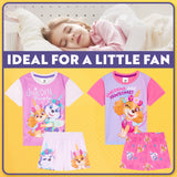 Get Trend PJs Girls 2 Pack Short Sleeve Pyjamas Set Kids Teens Lounge Sets Nightwear Soft Comfy Sleepwear Gifts for Girls - Get Trend
