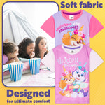 Get Trend PJs Girls 2 Pack Short Sleeve Pyjamas Set Kids Teens Lounge Sets Nightwear Soft Comfy Sleepwear Gifts for Girls - Get Trend