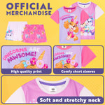 Get Trend PJs Girls 2 Pack Short Sleeve Pyjamas Set Kids Teens Lounge Sets Nightwear Soft Comfy Sleepwear Gifts for Girls - Get Trend
