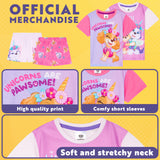 Get Trend PJs Girls 2 Pack Short Sleeve Pyjamas Set Kids Teens Lounge Sets Nightwear Soft Comfy Sleepwear Gifts for Girls - Get Trend