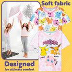 Get Trend PJs Girls 2 Pack Short Sleeve Pyjamas Set Kids Teens Lounge Sets Nightwear Soft Comfy Sleepwear Gifts for Girls - Get Trend