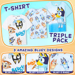 Get Trend Top Boys 3 Pack T Shirts Soft Breathable Toddlers Short Sleeve Casual Tops Summer Multipack Tees Gifts for Boys - Get Trend