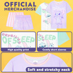 Get Trend PJs Girls 2 Pack Short Sleeve Pyjamas Set Kids Teens Lounge Sets Nightwear Soft Comfy Sleepwear Gifts for Girls - Get Trend