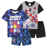 Get Trend PJs Boys 2 Pack Pyjamas Set Short Sleeve Kids Teenagers Lounge Sets Nightwear Soft Comfy Sleepwear Boys Gifts - Get Trend