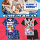 Get Trend PJs Boys 2 Pack Pyjamas Set Short Sleeve Kids Teenagers Lounge Sets Nightwear Soft Comfy Sleepwear Boys Gifts - Get Trend