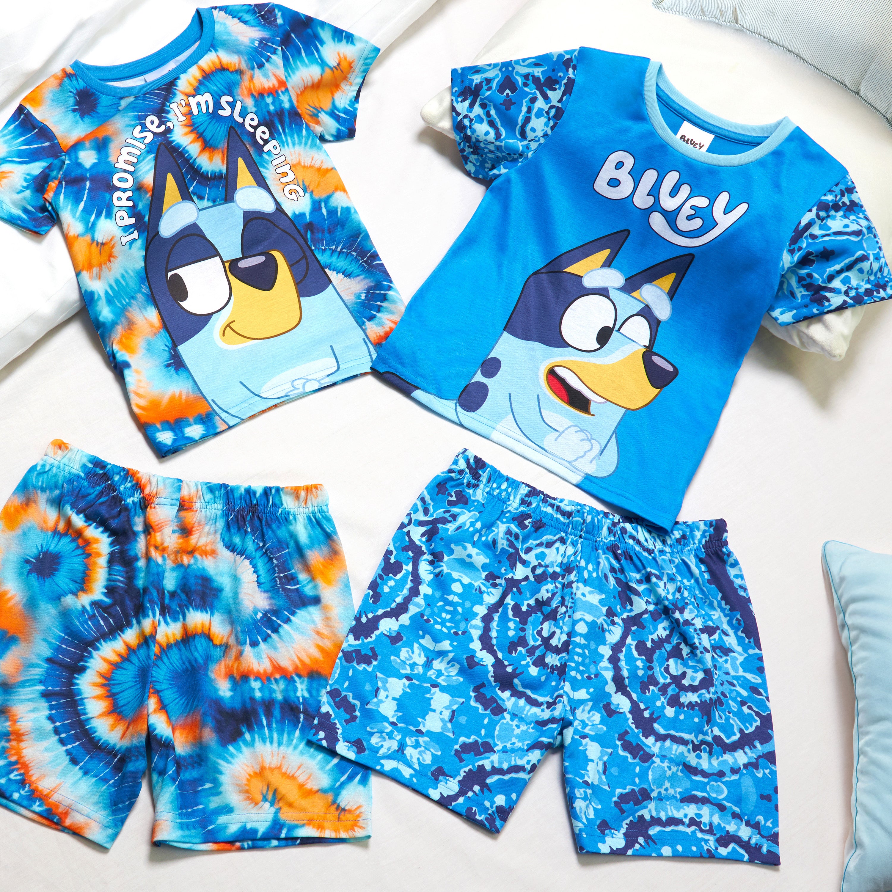 Get Trend PJs Boys 2 Pack Pyjamas Set Short Sleeve Kids Teenagers Lounge Sets Nightwear Soft Comfy Sleepwear Boys Gifts - Get Trend