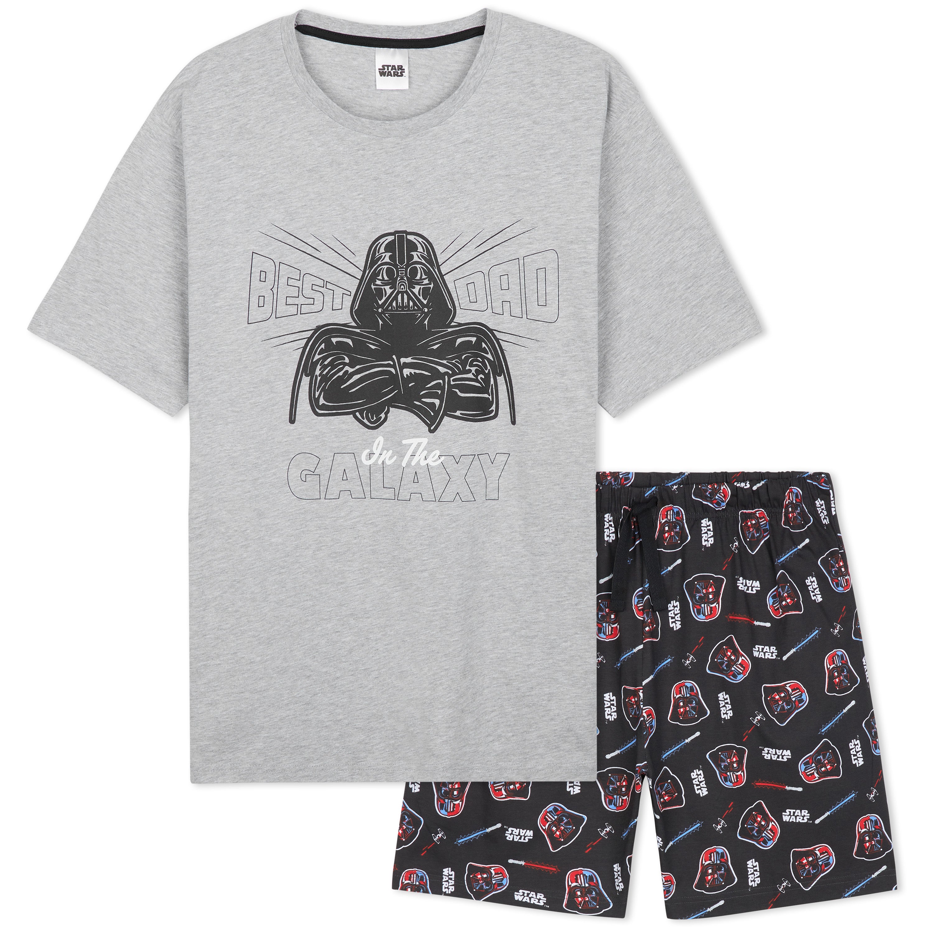Disney Star Wars Mens Pyjamas Set Short PJs Soft Breathable Nightwear Loungewear Comfy Jammies Funny Sleepwear Baby Yoda Dad Gifts for Men - Get Trend