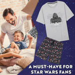 Disney Star Wars Mens Pyjamas Set Short PJs Soft Breathable Nightwear Loungewear Comfy Jammies Funny Sleepwear Baby Yoda Dad Gifts for Men - Get Trend