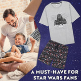 Disney Star Wars Mens Pyjamas Set Short PJs Soft Breathable Nightwear Loungewear Comfy Jammies Funny Sleepwear Baby Yoda Dad Gifts for Men - Get Trend