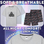 Disney Star Wars Mens Pyjamas Set Short PJs Soft Breathable Nightwear Loungewear Comfy Jammies Funny Sleepwear Baby Yoda Dad Gifts for Men - Get Trend