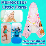Pokemon Bath Towel with Hood for Kids Teenagers Anime Changing Robe Absorbent Cotton Poncho Towel for Swimming Bath Shower Beach Holiday Essentials (Pink, 6-14 Years) - Get Trend