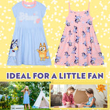 Bluey Dress for Kids Toddlers Pack of 2 Casual Party Swing Summer Dress Comfy Cute Holiday Girls Clothes Gifts for Girls - Get Trend
