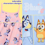 Bluey Dress for Kids Toddlers Pack of 2 Casual Party Swing Summer Dress Comfy Cute Holiday Girls Clothes Gifts for Girls - Get Trend