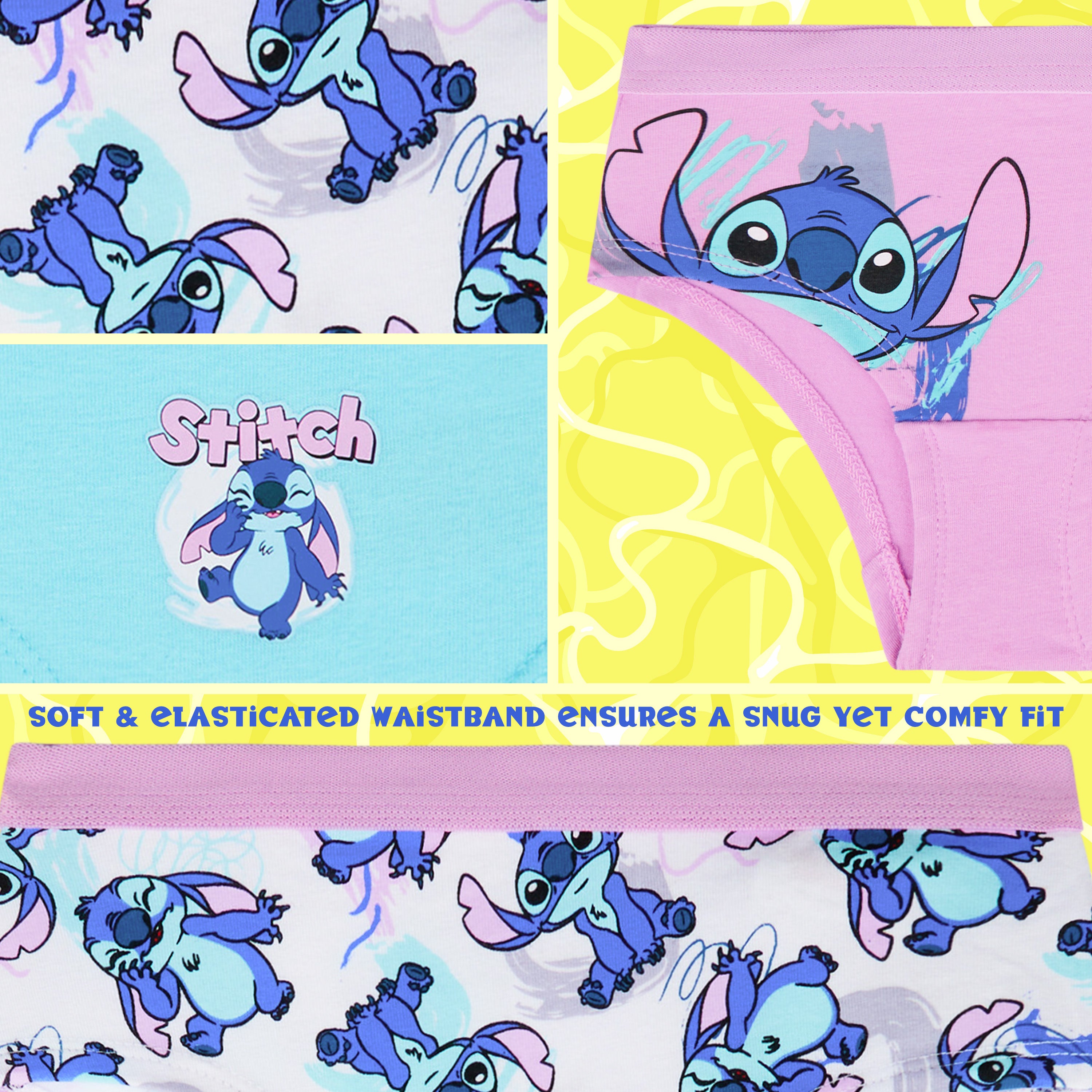 Get Trend Bluey | Stitch Knickers Girls Breathable Cotton Panties Toddlers Teens Underwear Multipack Underpants Girls Gifts - Get Trend