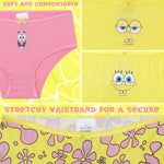 Get Trend | Spongebob Squarepants Knickers Girls Breathable Cotton Panties Toddlers Teens Underwear Multipack Underpants Girls Gifts - Get Trend