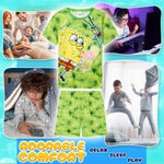 SPONGEBOB SQUAREPANTS Boys Pyjamas Set Short PJs Kids Teens Lounge Set Nightwear Soft Summer Sleepwear Gifts for Boys - Get Trend