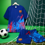 Get Trend Mens Pyjamas Set Short PJs Soft Breathable Nightwear Sleepwear Cosy Summer Lounge Set Football Gifts for Men - Get Trend