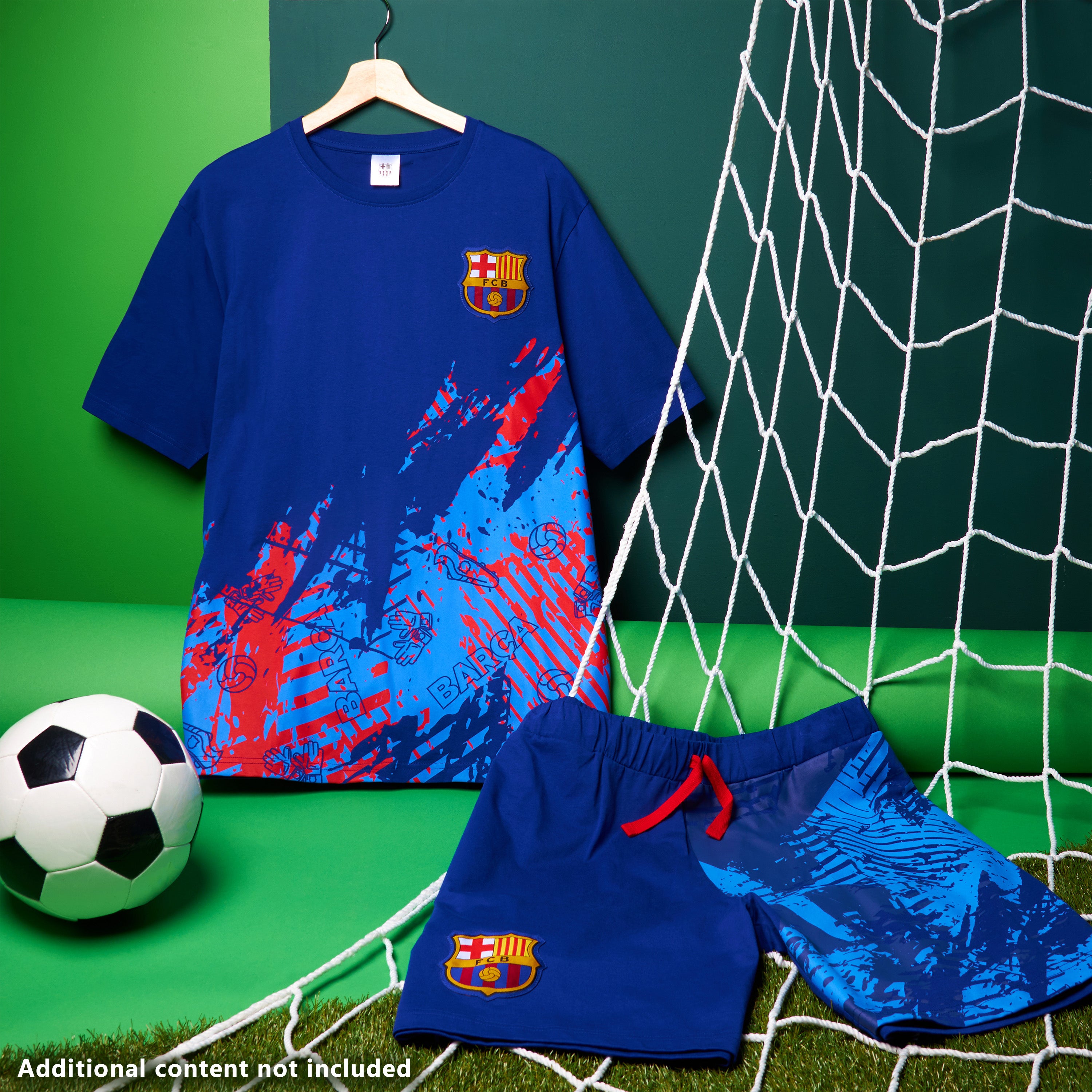 Get Trend Mens Pyjamas Set Short PJs Soft Breathable Nightwear Sleepwear Cosy Summer Lounge Set Football Gifts for Men - Get Trend