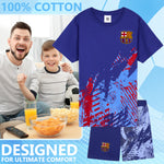 Get Trend Pyjamas for Boys Teens Short Football PJs Set Breathable Nightwear Loungewear Jammies Sleepwear Boys Gifts - Get Trend