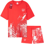 Get Trend Mens Pyjamas Set Short PJs Soft Breathable Nightwear Sleepwear Cosy Summer Lounge Set Football Gifts for Men - Get Trend