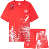 Get Trend Mens Pyjamas Set Short PJs Soft Breathable Nightwear Sleepwear Cosy Summer Lounge Set Football Gifts for Men - Get Trend