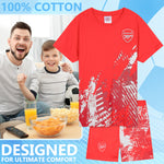 Get Trend Pyjamas for Boys Teens Short Football PJs Set Breathable Nightwear Loungewear Jammies Sleepwear Boys Gifts - Get Trend