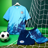 Get Trend Mens Pyjamas Set Short PJs Soft Breathable Nightwear Sleepwear Cosy Summer Lounge Set Football Gifts for Men - Get Trend