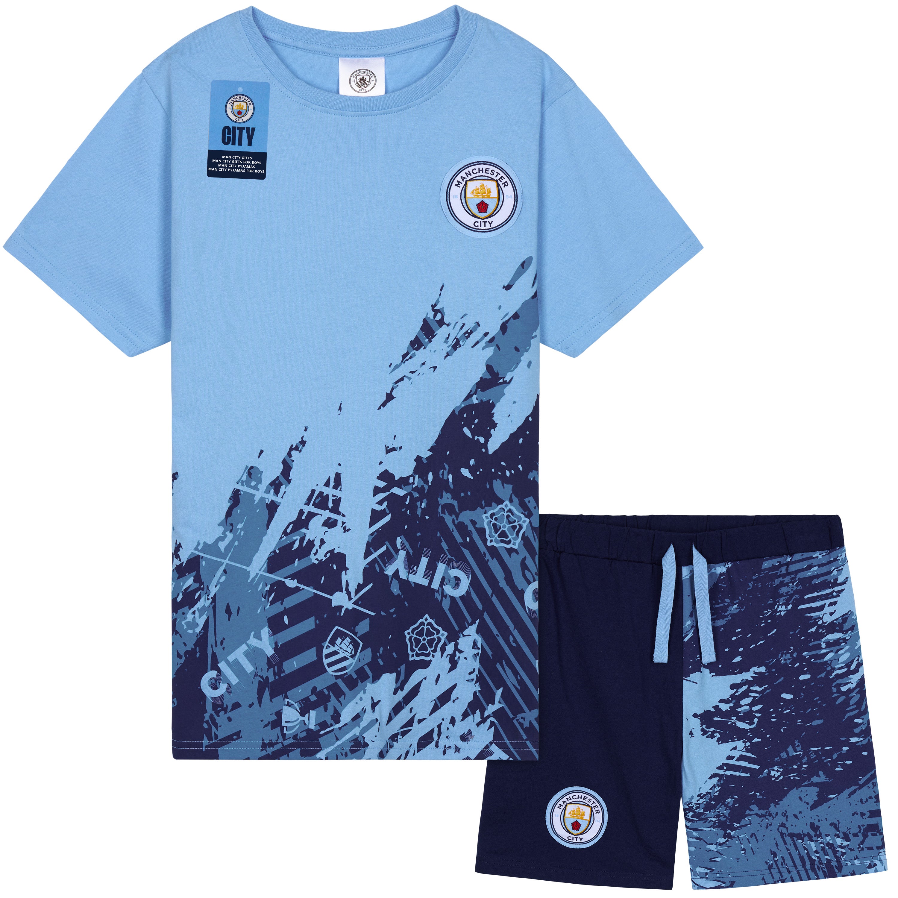 Get Trend Pyjamas for Boys Teens Short Football PJs Set Breathable Nightwear Loungewear Jammies Sleepwear Boys Gifts - Get Trend