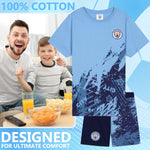 Get Trend Pyjamas for Boys Teens Short Football PJs Set Breathable Nightwear Loungewear Jammies Sleepwear Boys Gifts - Get Trend
