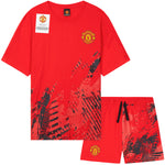 Get Trend Mens Pyjamas Set Short PJs Soft Breathable Nightwear Sleepwear Cosy Summer Lounge Set Football Gifts for Men - Get Trend