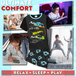Hot Wheels Boys Pyjamas 2 Piece Summer Nightwear Set Short PJs Soft Breathable Lounge Wear Gifts for Boys - Get Trend