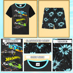 Hot Wheels Boys Pyjamas 2 Piece Summer Nightwear Set Short PJs Soft Breathable Lounge Wear Gifts for Boys - Get Trend