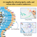 Bluey Colouring Pencils for Kids - 72 Pencils Colouring Box Colouring Set - Get Trend