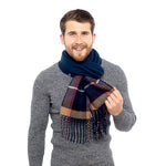 CityComfort Mens Scarf, Reversible Tartan Scarf for Men, Mens Gifts - Get Trend