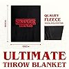 Stranger Things Blanket Throw Bedroom Accessories Fleece Blanket, Hellfire Club Soft Warm Winter Bed Throw 150 x 130cm Official Merch (Red) - Get Trend